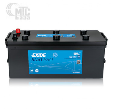 Аккумулятор на грузовик Exide Start PRO [EG1803] 6CT-180 L EN1000 А 513x223x223мм